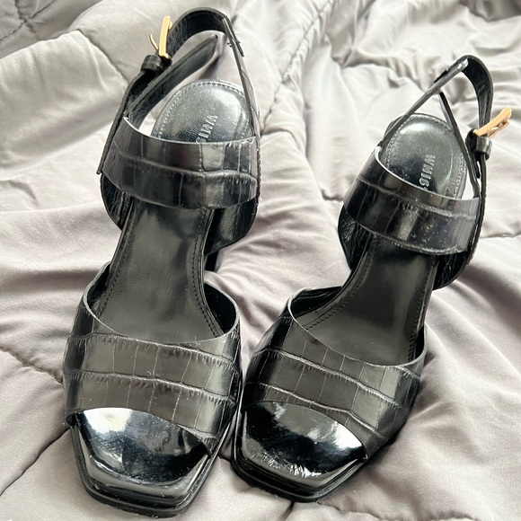 Whistles Laxo Croc Platform Sandal - Picture 8 of 10